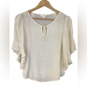 Lauren Conrad Ruffle Sleeve Blouse. Size XS
